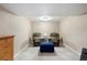 Carpeted basement featuring neutral paint and a sitting area at 7272 E Appleton Cir, Centennial, CO 80112