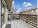 Outdoor patio area with comfortable seating and a view of the community at 7272 E Appleton Cir, Centennial, CO 80112