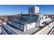 Modern rooftop pool and deck area with city views at 1029 E 8Th Ave # 501, Denver, CO 80218