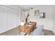 Bright office area features built-in closet storage and a stylish, modern desk setup at 1862 Mallard Dr, Superior, CO 80027