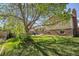 Spacious backyard featuring a well-maintained lawn, lush trees, and cozy patio seating area for outdoor entertaining at 6132 W 113Th Ave, Westminster, CO 80020
