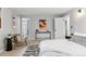 Well-lit bedroom with carpet, contemporary furniture, and stylish decor at 4682 Chatham St, Boulder, CO 80301