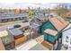 Aerial view of the house and the neighborhood at 3306 N Gilpin St, Denver, CO 80205