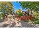 Two-car detached brick garage with ample parking space at 2203 Bellaire St, Denver, CO 80207