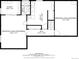 Basement floor plan displaying bedrooms, bathroom, utility room, and hall at 5370 W Arizona Pl, Lakewood, CO 80232