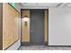 Apartment front door with unit number 1301 with a map on the wall at 1750 Wewatta St # 1301, Denver, CO 80202