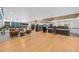 Modern lobby with stylish seating, sleek reception desk, and package lockers at 1750 Wewatta St # 1301, Denver, CO 80202