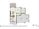 Floor plan of the main level of the home, featuring a study, living and dining area and two-car garage at 812 Mulberry St, Louisville, CO 80027