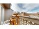 Balcony featuring a breakfast bar with seating overlooking the parking lot and complex at 12368 W Nevada Pl # 303, Lakewood, CO 80228