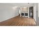 Bright laundry room with modern washer and dryer, and access to backyard at 298 S Hoover Ave, Louisville, CO 80027