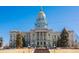 Majestic Colorado State Capitol Building with its striking gold dome against a clear blue sky at 1175 N Emerson St # 308, Denver, CO 80218