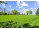 Sprawling green space surrounded by mature trees and clear blue skies at 11771 Elk Head Range Rd, Littleton, CO 80127