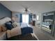 Spacious main bedroom with elegant decor and a view into the attached bathroom at 15945 Delta Ct, Brighton, CO 80603