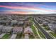 Aerial view of a residential neighborhood with various architectural styles and well-maintained landscaping at 3480 Mount Powell Dr, Broomfield, CO 80023