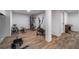 Spacious basement featuring an exercise area with a variety of gym equipment at 253 E 8Th Ave, Byers, CO 80103