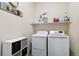 Laundry room with modern appliances at 12278 Stone Timber Ct, Parker, CO 80134