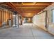 Unfinished basement presents an opportunity to customize with exposed ductwork and concrete flooring at 4825 Basalt Ridge Cir, Castle Rock, CO 80108