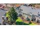 A charming neighborhood featuring townhomes with mature trees and landscaping at 1055 Milo Cir # A, Lafayette, CO 80026