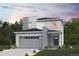 Stunning two-story home featuring a modern design, attached two car garage, and professional landscaping at 19079 E 94Th Pl, Commerce City, CO 80022