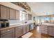 Well-equipped kitchen with ample cabinet space, stainless steel appliances, and a breakfast bar at 2190 Coyote Creek Dr, Fort Lupton, CO 80621