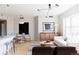 Open living space featuring dining area, kitchen, living room, and contemporary decor at 1440 Little Raven St # 107, Denver, CO 80202