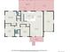 Detailed floor plan showcasing the layout of the home's main level, including the bedrooms, kitchen, and living areas at 6576 S Lincoln St, Centennial, CO 80121