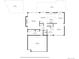 Floor plan of the house showing the layout on the first floor at 9265 Buttonhill Ct, Highlands Ranch, CO 80130