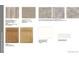 Design selection sheet including LVP flooring, carpet, vinyl flooring, cabinets, and paint at 3381 N Denali St, Aurora, CO 80019