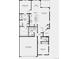 Layout of home includes primary suite, great room, kitchen, dining area, and two car garage at 3381 N Denali St, Aurora, CO 80019