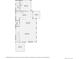 Detailed floor plan of the home with layout of the kitchen, living room, and bedrooms at 3850 Vallejo St, Denver, CO 80211
