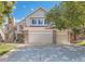 Spacious three-car garage with ample parking space and convenient access to the home's interior at 10032 Astoria Ct, Lone Tree, CO 80124