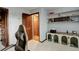 Spacious bedroom with built-in shelving, closet and adjacent rooms at 10059 Granite Hill Dr, Parker, CO 80134