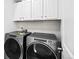Convenient laundry room with modern washer and dryer at 2676 W 68Th Ave, Denver, CO 80221