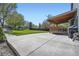 Spacious backyard featuring a concrete patio and lush lawn, perfect for outdoor enjoyment at 13330 York Way, Thornton, CO 80241