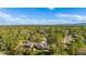 Scenic aerial shot showcases a home nestled among mature trees in a peaceful, residential neighborhood at 9345 W Iowa Pl, Lakewood, CO 80232