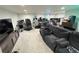 Large basement living room is currently being used for gaming at 5677 S Lowell Blvd, Littleton, CO 80123