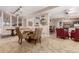 Spacious community room has both bar top seating and table seating, in addition to a kitchen area at 2301 E Fremont Ave # W08, Centennial, CO 80122