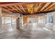 Unfinished basement with concrete floors and exposed ceiling, ready to be personalized at 4032 Donnington Cir, Castle Rock, CO 80104