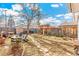 Large backyard with stone path, shed, and mature trees at 4508 W 34Th Ave, Denver, CO 80212