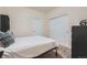 Cozy bedroom with plush carpeting and double closets at 4100 Albion St # 611, Denver, CO 80216