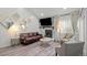 Elegant living room features modern fireplace and sophisticated decor, ideal for relaxation at 1061 S Yampa St # C, Aurora, CO 80017