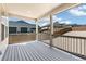 Relaxing covered patio overlooks a newly fenced backyard at 4451 Soapberry Pl, Castle Rock, CO 80108