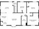 Upstairs floor plan showing the layout of the bedrooms, living spaces, kitchen and bathrooms at 7101 Alan Dr, Denver, CO 80221