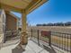 Charming back porch with view of field at 15217 Xenia St, Thornton, CO 80602