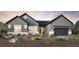 Charming gray home with board and batten siding, stone accents, and a well-manicured lawn at 5934 Riesberg Ln, Castle Rock, CO 80104