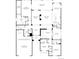 Floor plan of main level showcasing 3-car garage, primary suite, and open-concept kitchen at 5934 Riesberg Ln, Castle Rock, CO 80104
