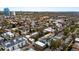 Aerial view showcasing a neighborhood with a mix of residential and commercial buildings at 70 N Grant St # 10, Denver, CO 80203
