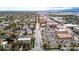 Aerial perspective of a neighborhood with homes, businesses, and convenient street parking at 70 N Grant St # 10, Denver, CO 80203
