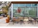 Exterior shot of Rosebud Cafe featuring outdoor seating, large windows and inviting facade at 70 N Grant St # 10, Denver, CO 80203