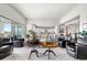 Inviting living area features stylish decor, an open layout, and an seamless flow to the dining and kitchen areas at 8691 S Sicily Ct, Aurora, CO 80016